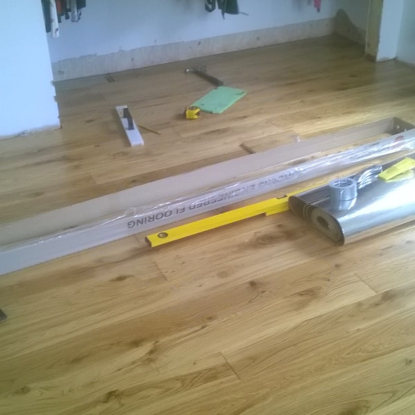wooden flooring being fitted in swindon