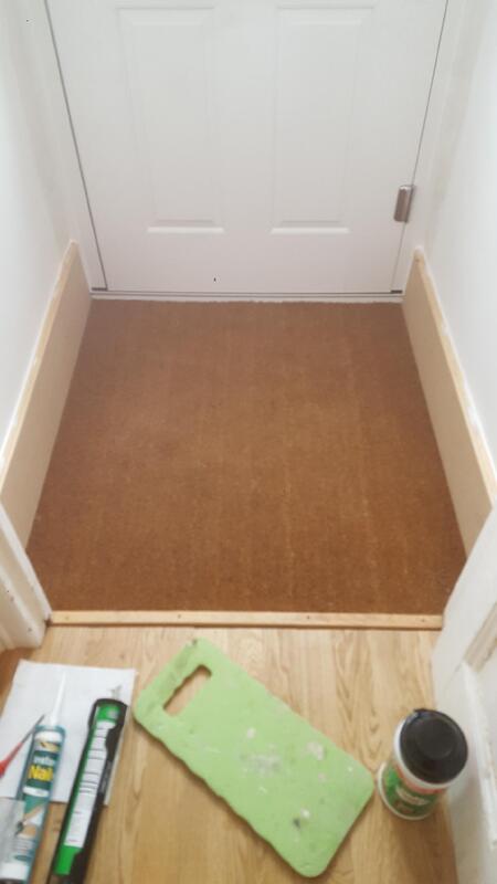 Newly fitted front entrance carpet