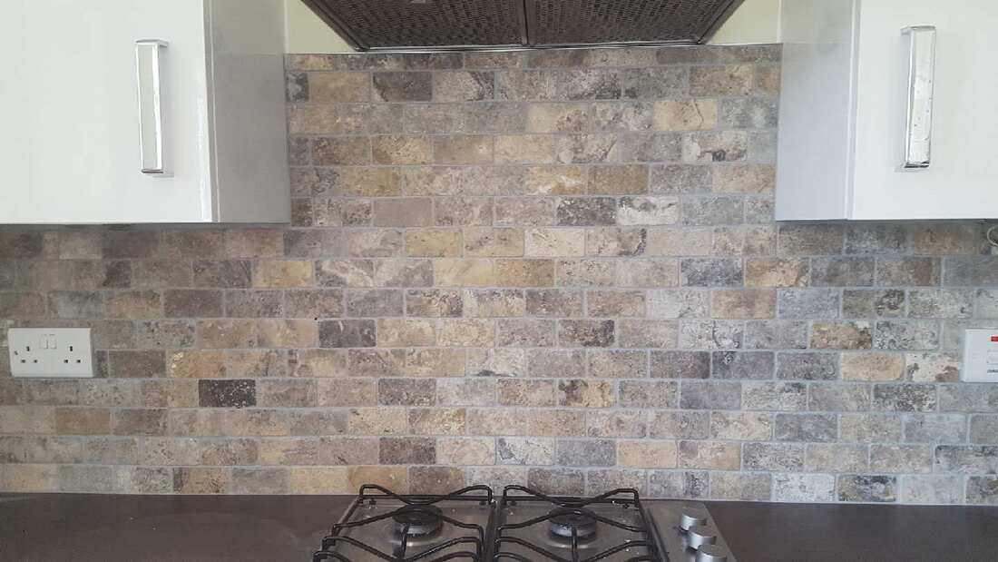 brick effect kitchen tiles